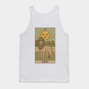 Leo Tarot Card Tank Top